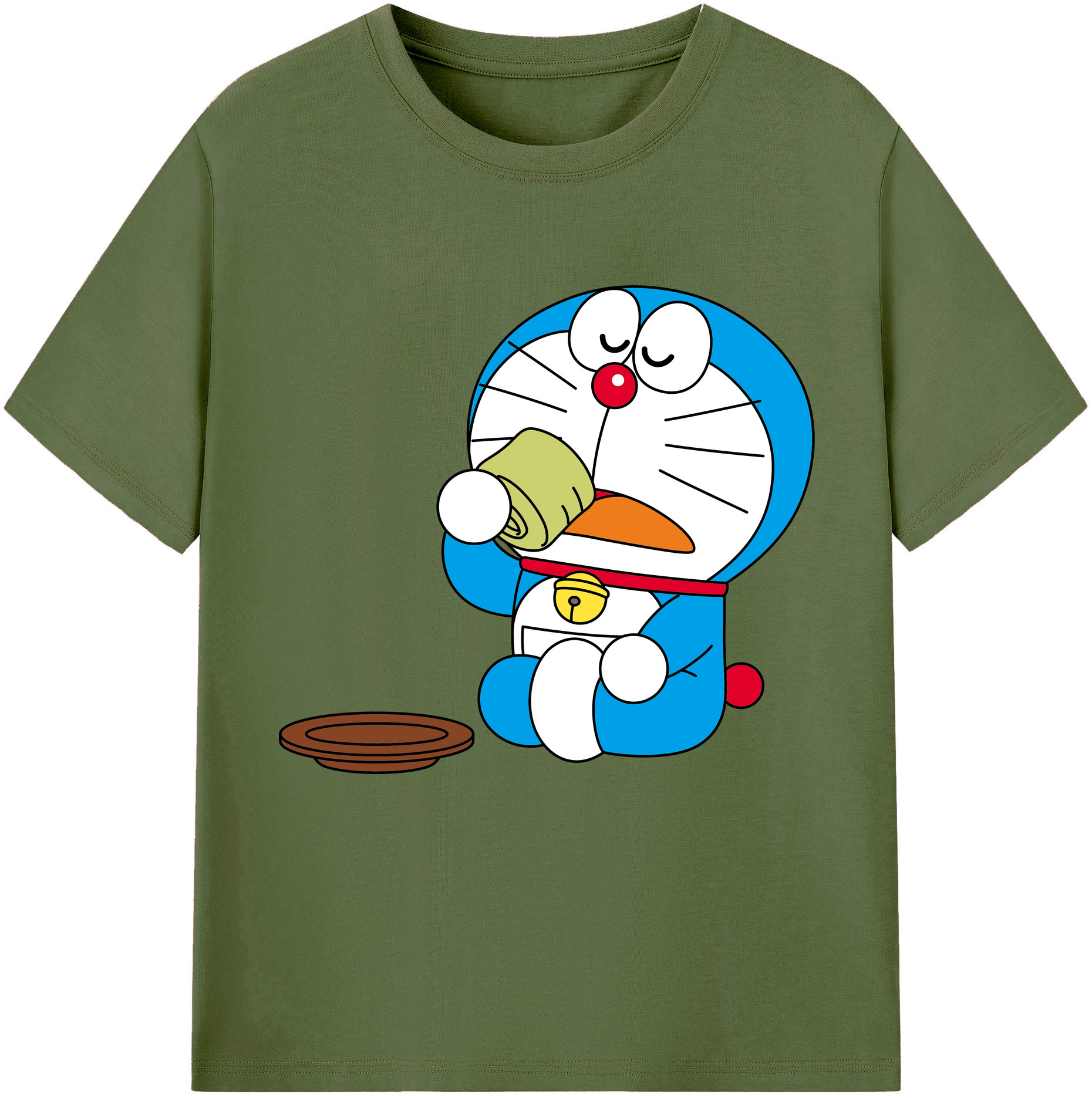 （画像用） ドラえもん Doraemon 綿100％半袖Tシャツ（フロントプリント）